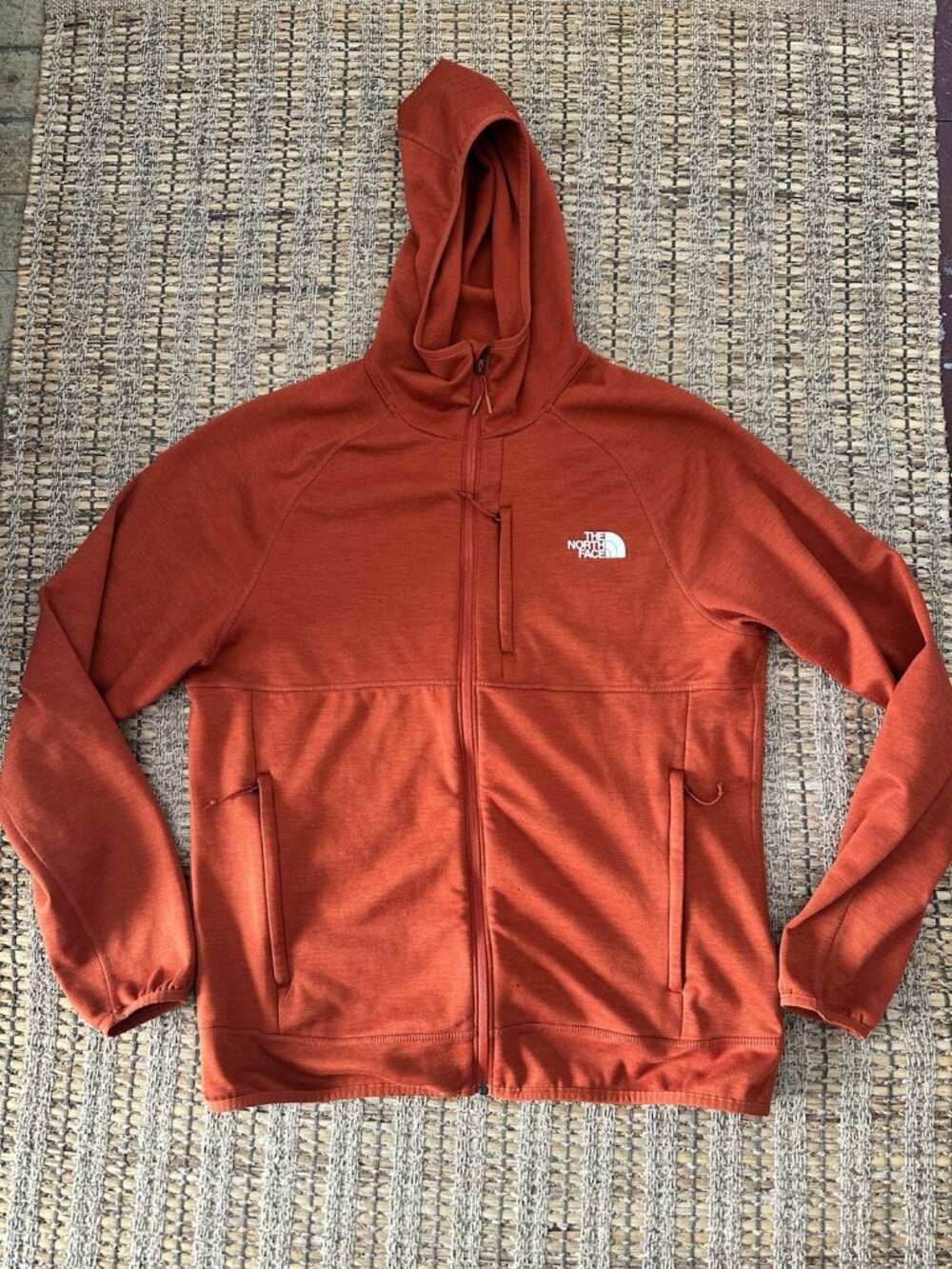 The North Face Canyonlands Men’s Large Orange Fleece Hoodie